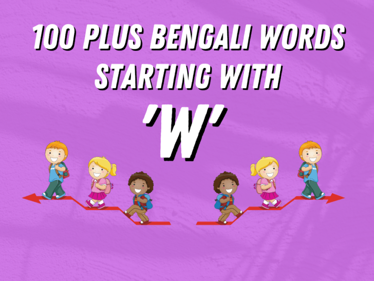 100 Plus Bengali Words Starting with ‘W’ By Learn Bengali Now